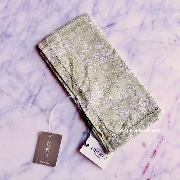 J. Crew Floral Liberty print Square scarf Bandana - Picture 6 of 6